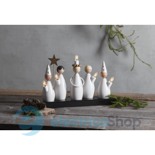 Свічник новорічний EGLO "Волхви" STAR TRADING Candlestick Luciakor 652-88