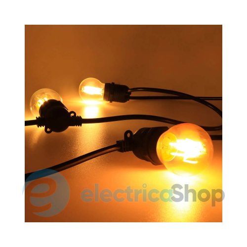 Гирлянда для светодиодных ламп BIOM GI1052067100 IP67 E27*20, 100W, 10,5м (15450)