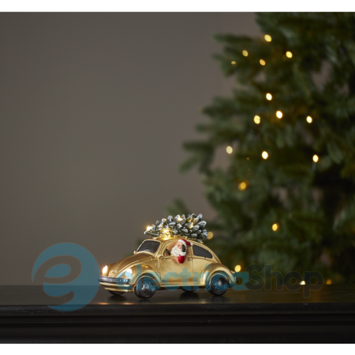 Новогоднее украшение EGLO MERRYVILLE "Санта в золотом авто" STAR TRADING 992-41