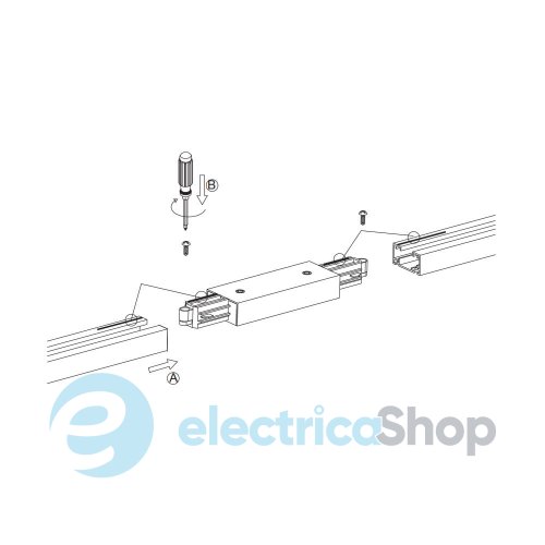 Подвійне пряме з'єднання 1 фаза Nordlux LINK DOUBLE ADAPTOR 79049901