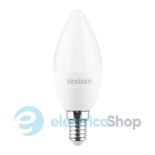 Лампа LED Vestum C37 6W 3000K 220V E14 1-VS-1304
