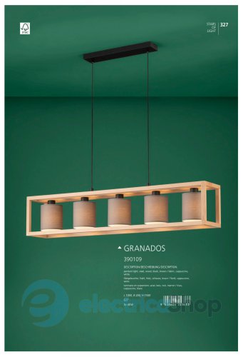 Подвесной светильник Eglo GRANADOS 390109