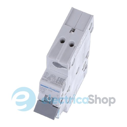 Автоматический выключатель QC 1-п, 10А, C, 6kA, Hager MCS110