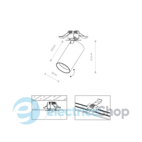 Точковий вбудований світильник Nowodvorski MONO 7744