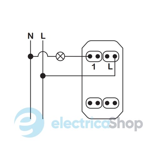 Выключатель 1-кл. кнопк. сх.1 10А, 1-мод., Unica New, NU310654, антрацит