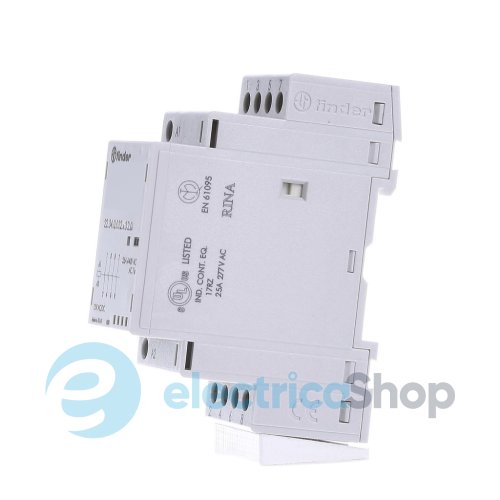 Контактор 4NO 25A 48В AC/DC AgNi мех.индикатор + LED; защита кат., DIN, 35мм