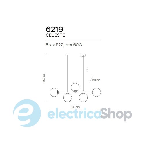 Люстра TK-Lighting CELESTE 5 6219