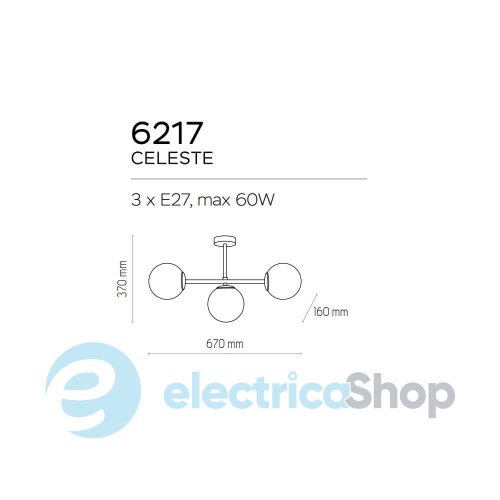 Люстра TK-Lighting CELESTE 3 6217