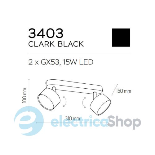 Светильник-спот TK-Lighting CLARK 2 3403