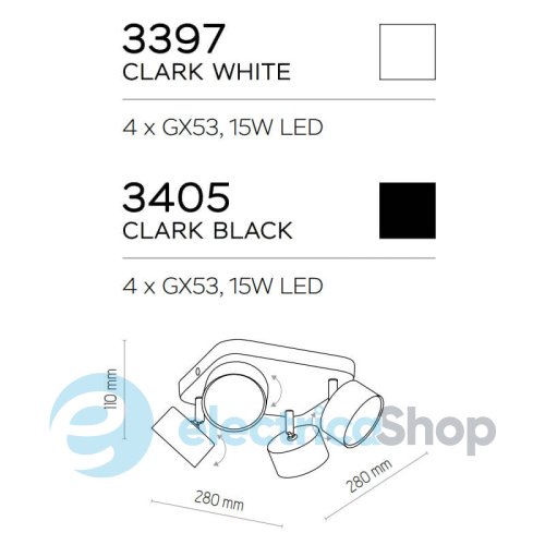 Світильник-спот TK-Lighting CLARK 4 3405