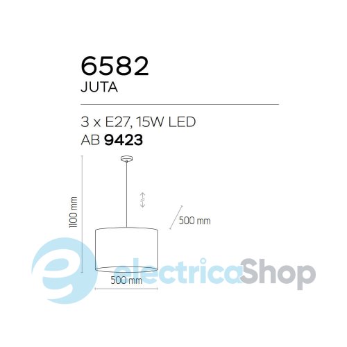 Люстра TK-Lighting JUTA 3 6582