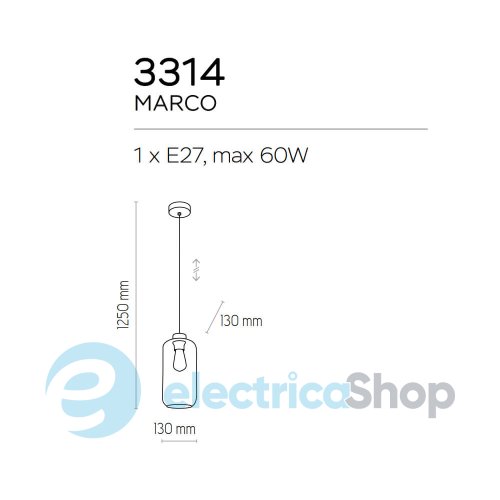 Подвесной светильник TK-Lighting MARCO 3314