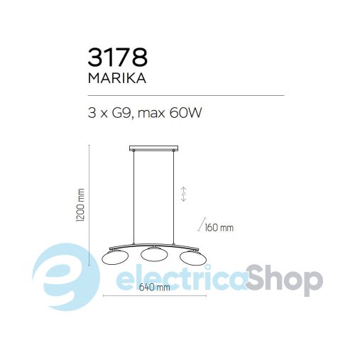Люстра TK-Lighting MARIKA 3 3178
