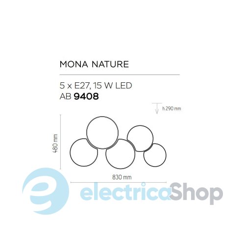 Люстра TK-Lighting 6593 MONA Nature 5