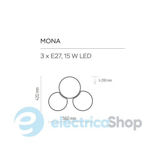 Люстра TK-Lighting 4183 MONA 3
