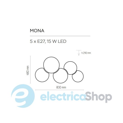 Люстра TK-Lighting 4185 MONA 5