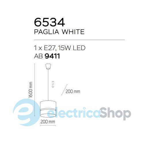 Подвесной светильник TK-Lighting PAGLIA 200 6534