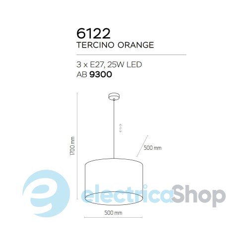 Подвесной светильник TK-Lighting TERCINO 500 6122