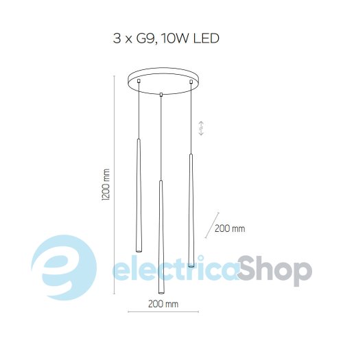 Подвесной светильник TK-Lighting PIANO 3 6421