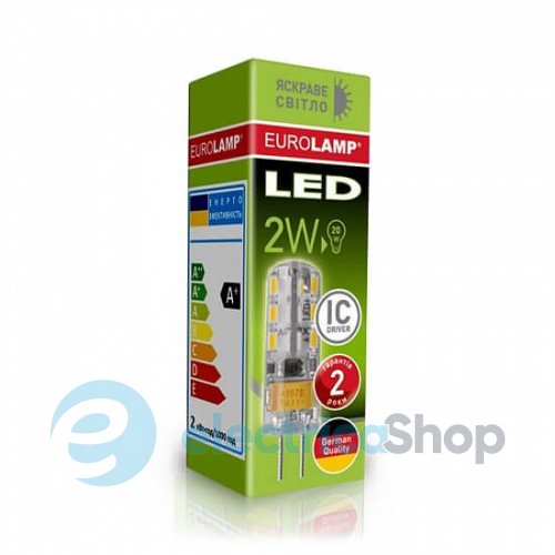 Світлодіодна лампа Eurolamp LED капсульна G4 силікон 2W 4000K 220V (LED-G4-0240(220)