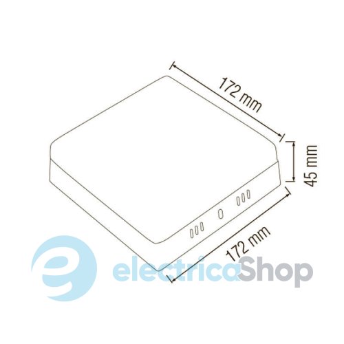 Накладной точечный светильник Horoz CARLA/SQ-24 6500К 24W
