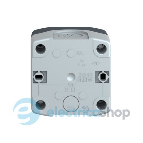 Пустой серый кнопочный пост, 1 отверстие Harmony XALD Schneider Electric XALD01