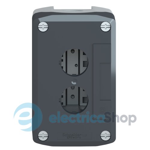 Пустой серый кнопочный пост, 2 отверстия Harmony XALD Schneider Electric XALD02