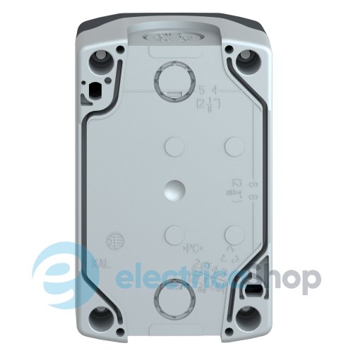 Пустой серый кнопочный пост, 2 отверстия Harmony XALD Schneider Electric XALD02