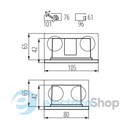 Светильник Kanlux GLASI LED 3W P WW-W (33690)