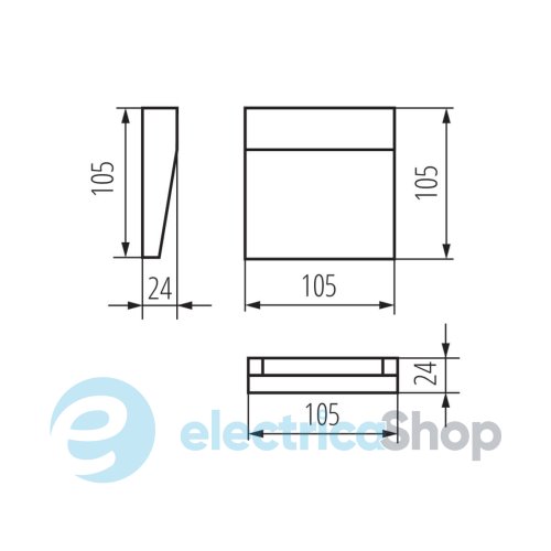 Уличный настенный светильник Kanlux DULI LED 4W-NW-L-GR (33750)