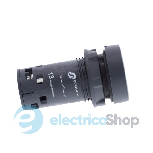 Кнопка Harmony XB7 Schneider Electric, моноблочная, 22 мм, зеленая, пластик, пружинный возврат, 1 Н.О. XB7NA31