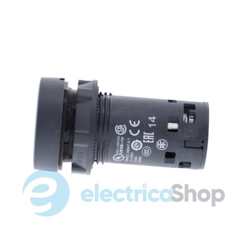 Кнопка Harmony XB7 Schneider Electric, моноблочная, 22 мм, зеленая, пластик, пружинный возврат, 1 Н.О. XB7NA31