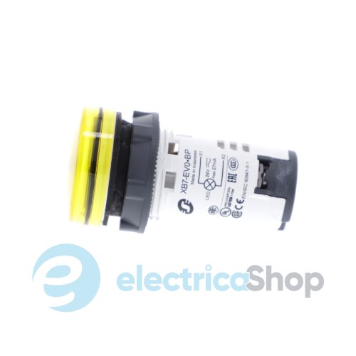 Сигнальная лампа Harmony XB7 Schneider Electric, моноблочная, 22 мм, желтая, пластик, встроенный светодиод, 230 В XB7EV05MP