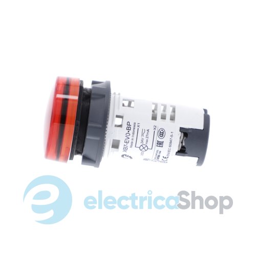 Сигнальная лампа Harmony XB7 Schneider Electric, моноблочная, 22 мм, красная, 24 В., XB7EV04BP