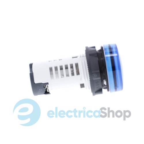 Сигнальная лампа Harmony XB7 Schneider Electric, моноблочная, 22 мм, синяя, пластик, встроенный светодиод, 24 В., XB7EV06BP