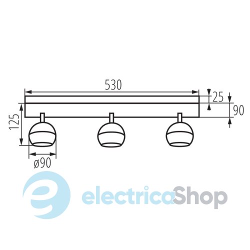Спотовый светильник Kanlux GALOBA EL-3I B 33677