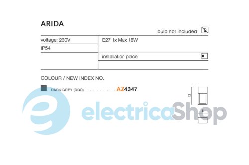 Уличный светильник Azzardo ARIDA IP54 AZ4347