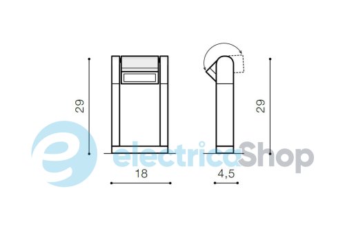 Парковий стовпчик Azzardo FRAME IP54 SPIKE AZ2128