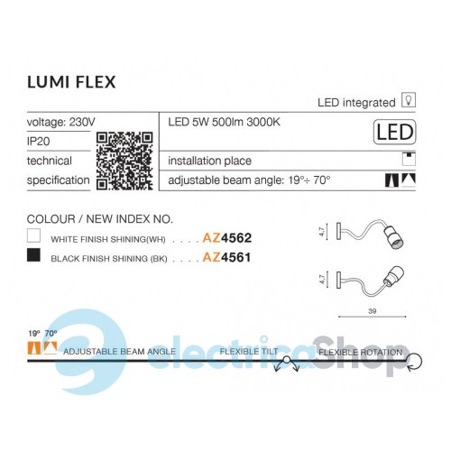 Светильник Azzardo LUMI FLEX AZ4562