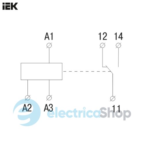 Промежуточное реле OIR 1 контакт (16А) 230 В AC UEK