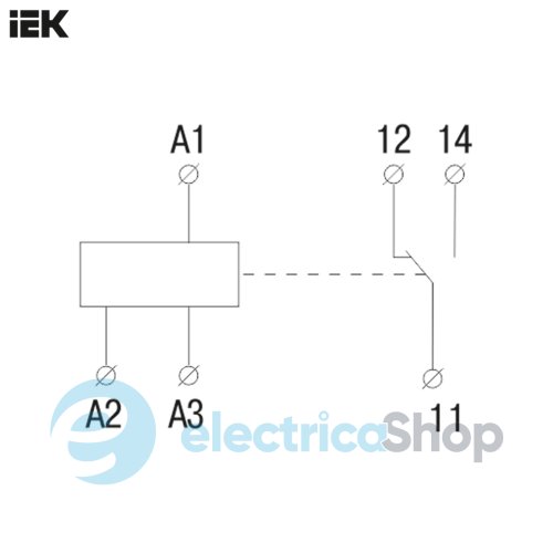 Промежуточное реле OIR 1 контакт (16А) 24 В AC/DC IEK