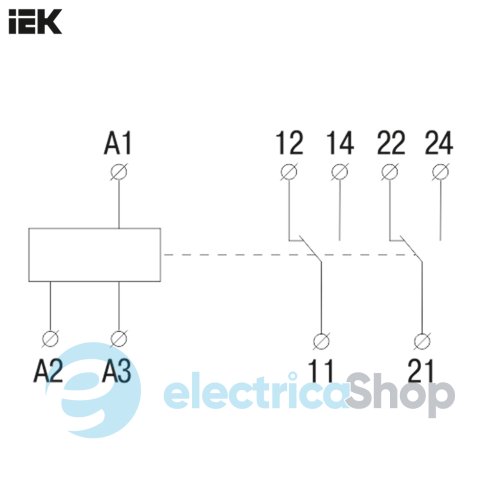 Промежуточное реле OIR 2 контакт (8А) 110 В AC/DC IEK