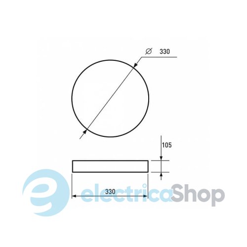 Світлодіодний світильник Eurolamp DECO Light круглий накладний 18W 4000K (LED-NLR-18/4(F)new)