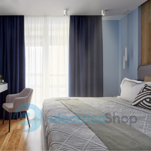 Светильник VIDEX под лампу GU10 накладной белый + черный рефлектор VL-SPF14A-WB