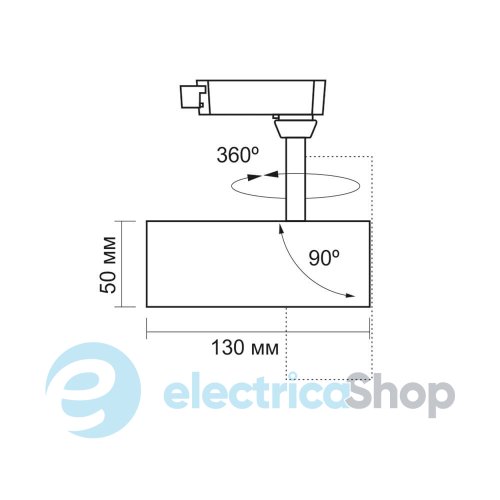 Трековий світильник VIDEX LED VL-TR04-104B 10W 4100K (25911)
