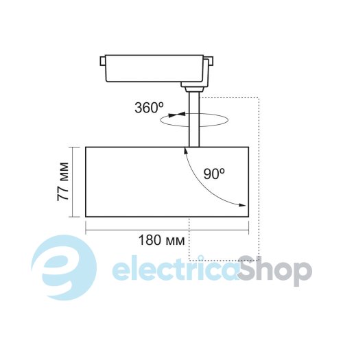 LED светильник трековый VIDEX 30W 4100K белый