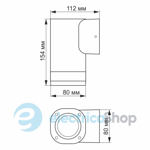 LED Светильник архитектурный AR071G IP54 VIDEX GU10