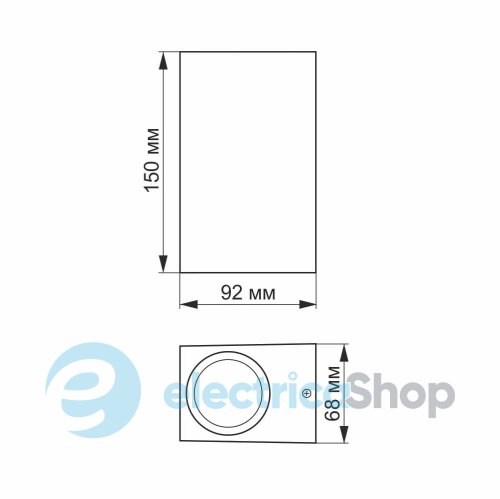 LED Светильник архитектурный AR012G IP54 VIDEX GU10x2