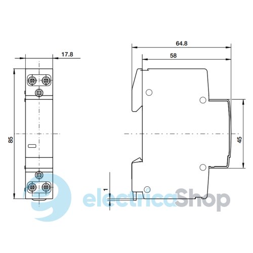 Контактор Abb ESB20-20N-02, 20А, 2НО,42V АС/DC