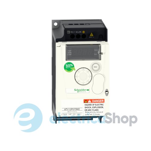 Преобразователь частоты Schneider Electric ATV12 0.75кВт 240В 1Ф на платформе